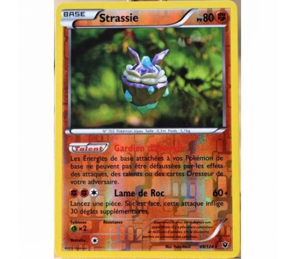 Strassie Carte Reverse Rare Pv 80 - 49/124 - XY10