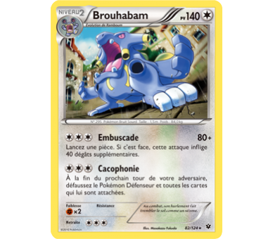 Brouhabam Carte Rare Pv 140 - 82/124 - XY10