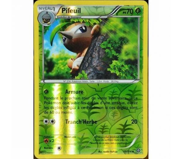 Pifeuil Carte Reverse Peu Commune 70 Pv - 10/114 - XY11