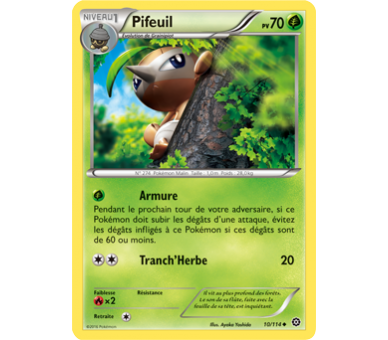 Pifeuil Carte Peu Commune 70 Pv - 10/114 - XY11
