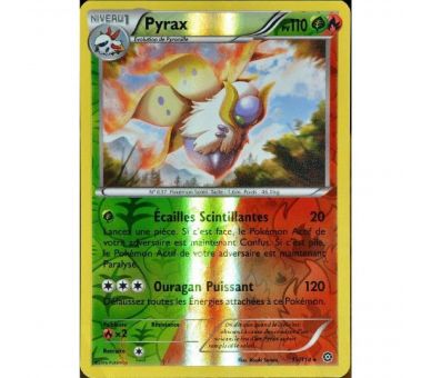 Pyrax Carte Double Energie Reverse Rare 110 Pv - 15/114 - XY11