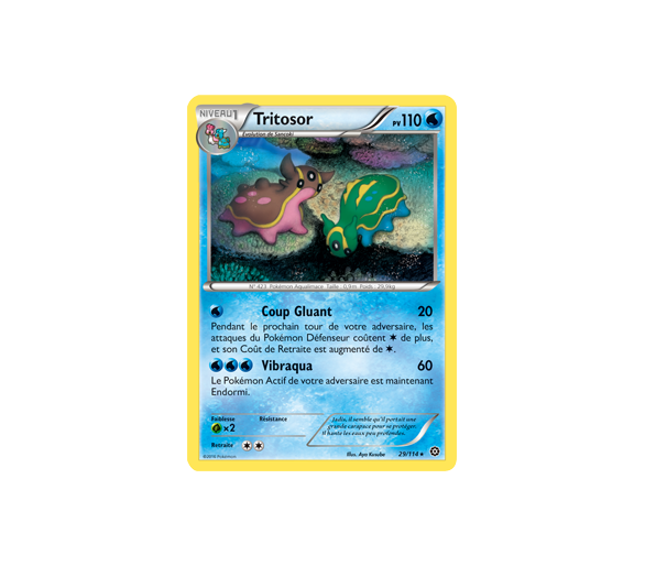 Tritosor Carte Rare 110 Pv - 29/114 - XY11