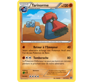 Tarinorme Carte Rare 120 Pv - 55/114 - XY11