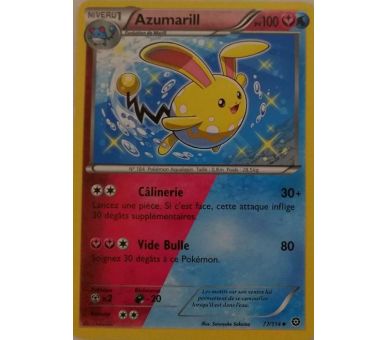 Azumarill Carte Double Energie Peu Commune 100 Pv - 77/114 - XY11
