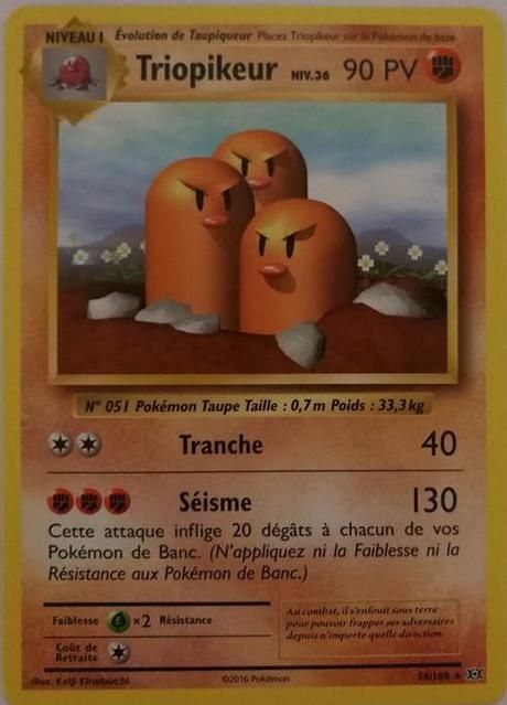 Carte Pokemon TRIOPIKEUR 56/108 Rare Reverse XY12 Française NEUF 