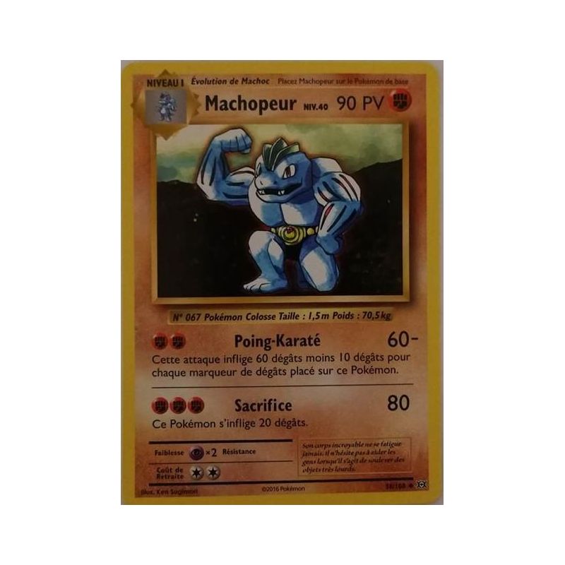 ☺ Carte Pokémon Machopeur REVERSE 58/108 VF NEUVE XY12 Evolutions 