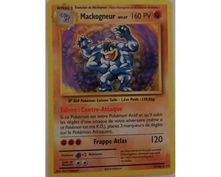Mackogneur Carte Holo Rare 160 Pv - XY12 - 59/108