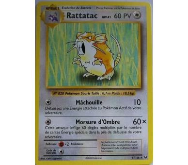 Rattatac Carte Rare 60 Pv - XY12 - 67/108