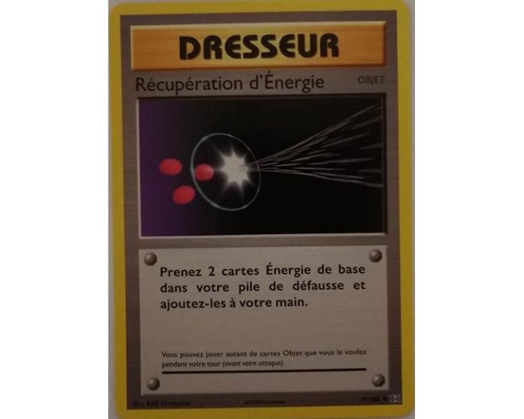 Récupération D'Energie Carte Peu Commune - XY12 - 77/108