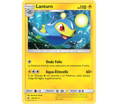 Lanturn Carte Rare 110 Pv - Soleil Et Lune - 50/149