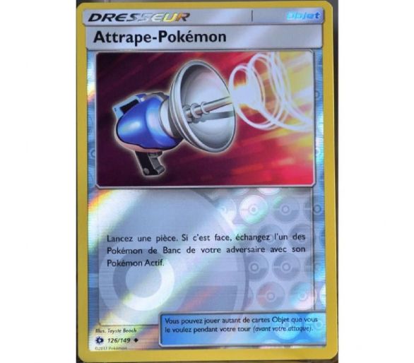 Attrape-Pokémon Carte Reverse Peu Commune - Soleil Et Lune - 126/149