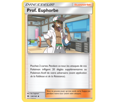 Prof. Euphorbe Carte Peu Commune - Soleil Et Lune - 128/149