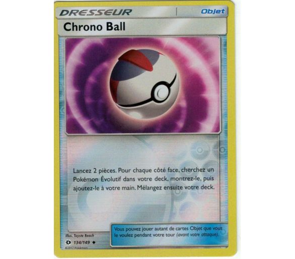 Chrono Ball Carte Reverse Peu Commune - Soleil Et Lune - 134/149
