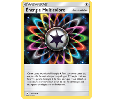 Energie Multicolore Carte Peu Commune - Soleil Et Lune - 137/149