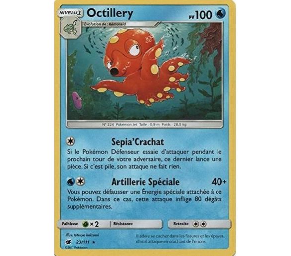 Octillery Carte Rare 100 Pv - SL4 - 23/11
