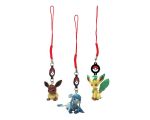 3 Porte-Clés Goodies Pokémon avec Evoli Givrali et Phyllali