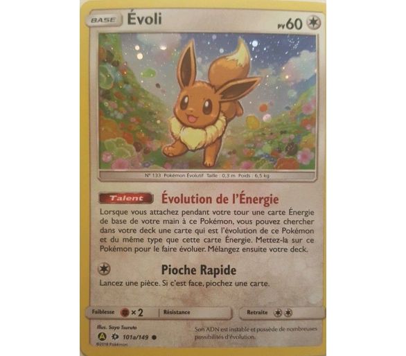 Carte Pokémon Alternative : Evoli pv60 Soleil et Lune 1 - 101a/149