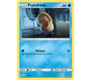 Psykokwak Pv80 7/18 holo serie detective pikachu