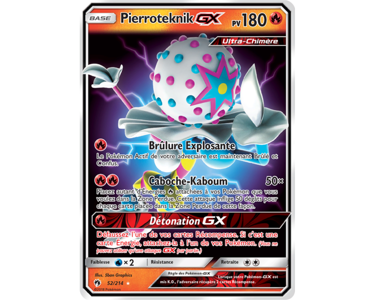 Pierroteknik GX Ultra Rare Pv 180 52/214 Soleil et Lune Tonnerre Perdu