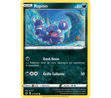 Rapion Pv 80 Carte Commune  121/202 - Epée et Bouclier