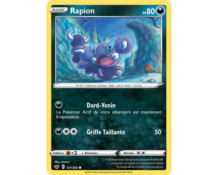 Rapion Pv 80 Carte Commune  121/202 - Epée et Bouclier