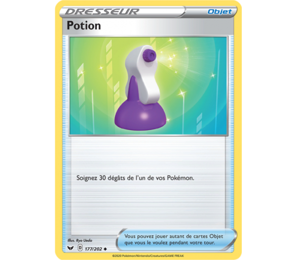 Carte Dresseur Supporter Dame du Centre Pokémon 176/202 - Carte Peu commune REVERSE - Epée et Bouclier 