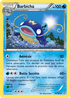 Barbicha Reverse 40/160 XY5:Primo Choc Carte Pokemon Neuve Française 