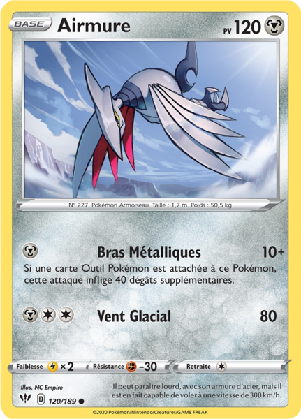 Airmure Pv 120 120 189 Carte Commune Epee Et Bouclier Tenebre