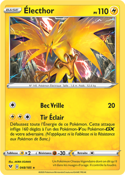 Carte Pokémon REVERSE Ténéfix 105/185 Voltage Eclatant EB04 Français NEUF 