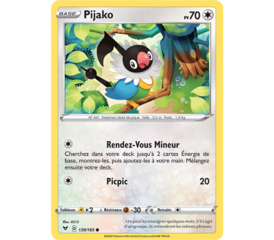 Pijako Pv 70 139/185 - Carte Commune Reverse - Épée et Bouclier 4 - Voltage Éclatant