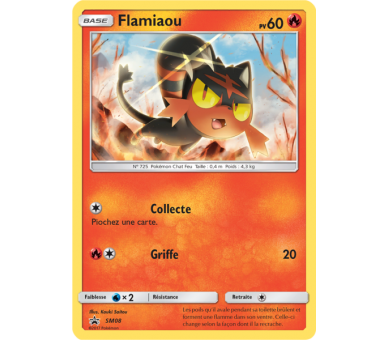 Flamiaou Pv 60Carte Etoile Promo Holographique SM08