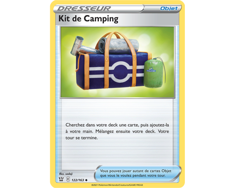 Objet Kit de Camping - Carte Peu commune 122/163 - Épée et Bouclier 5 - Styles de Combat