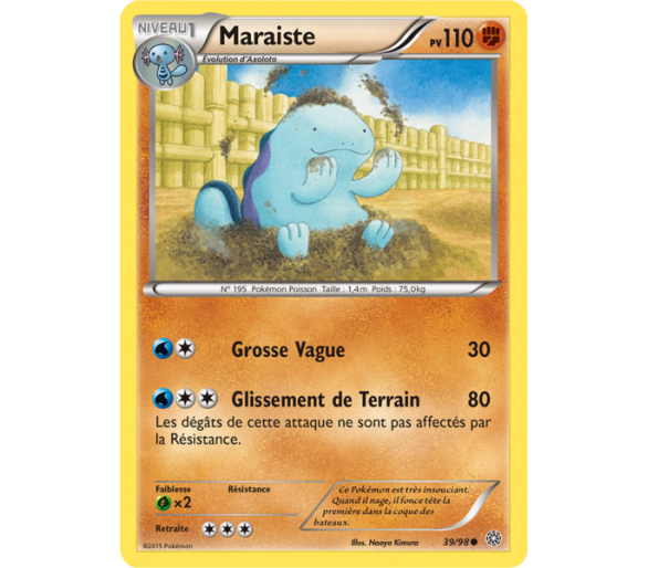 Carte Pokémon reverse Maraiste pv 110 - 39/98