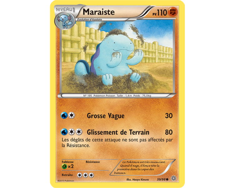 Carte Pokémon reverse Maraiste pv 110 - 39/98
