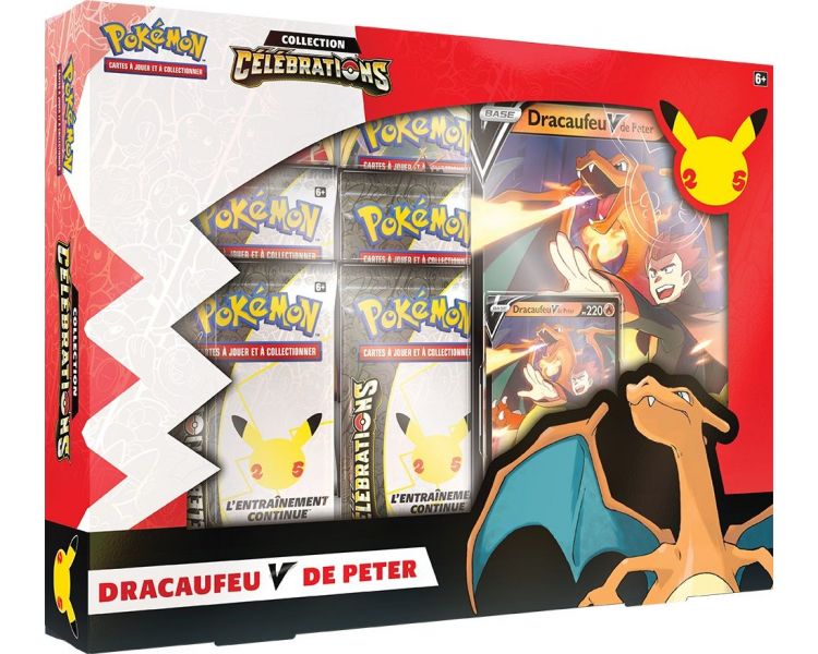 Carte Pokémon - Célébration 25 ans- Dracaufeu-V de Peter - Dracobalt