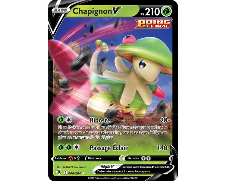 Chapignon-V Pv 210 006/264 - Carte Ultra Rare - Épée et Bouclier - Poing de Fusion