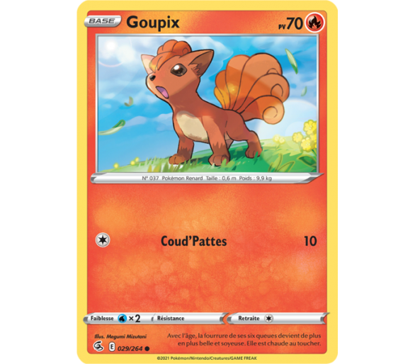 Goupix Pv 70 029/264 - Carte Commune - Épée et Bouclier - Poing de Fusion