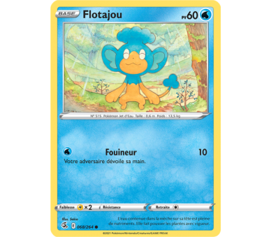 Flotajou Pv 60 068/264 - Carte Commune Reverse - Épée et Bouclier - Poing de Fusion