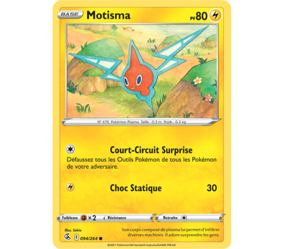 Motisma Pv 80 094/264 - Carte Commune - Épée et Bouclier - Poing de Fusion