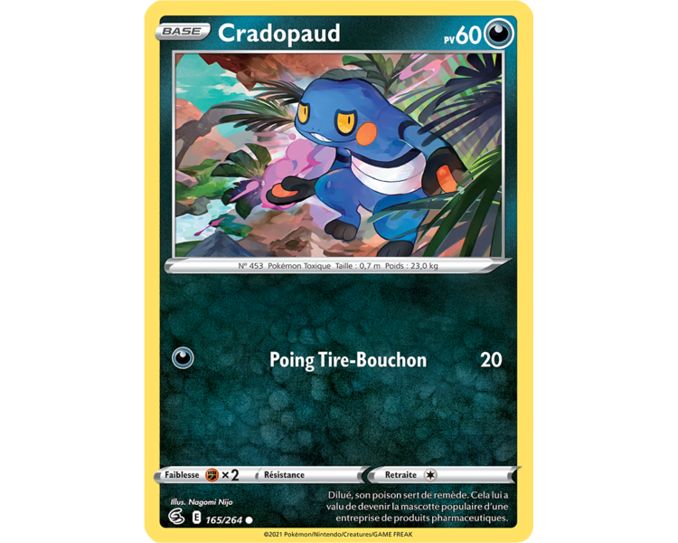 Cradopaud Pv 60 165/264 - Carte Commune - Épée et Bouclier - Poing de Fusion