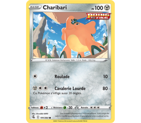 Charibari Pv 100 191/264 - Carte Commune - Épée et Bouclier - Poing de Fusion