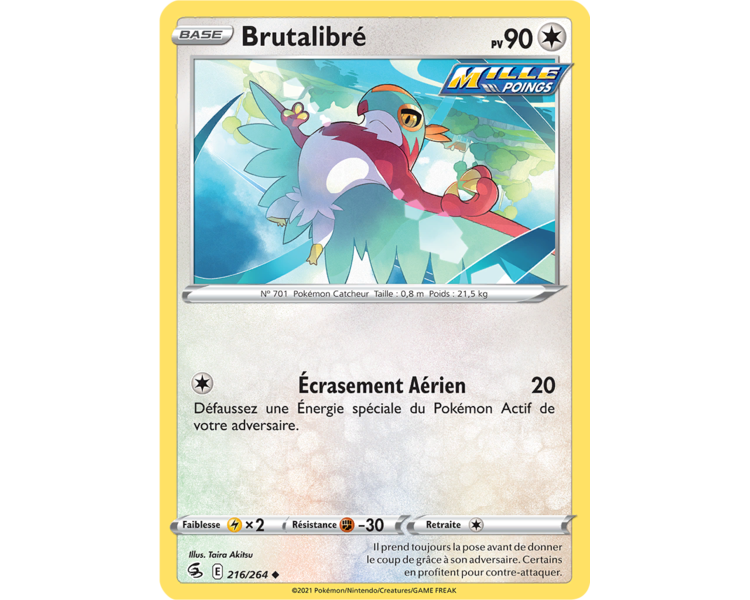 Brutalibré Pv 90 216/264 - Carte Peu Commune - Épée et Bouclier - Poing de Fusion