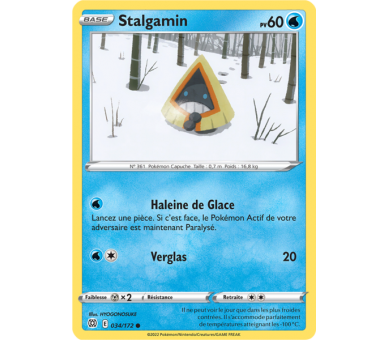 Stalgamin Pv 60 34/172 - Carte Commune - Épée et Bouclier - Stars Étincelantes