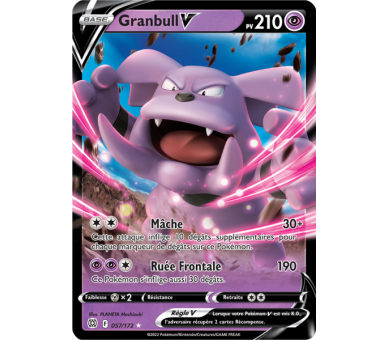 Granbull-V Pv 210 57/172 - Carte Ultra Rare - Épée et Bouclier - Stars Étincelantes