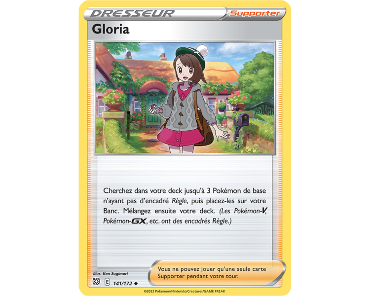 Gloria  141/172- Carte Dresseur Peu Commune - Épée et Bouclier - Stars Étincelantes
