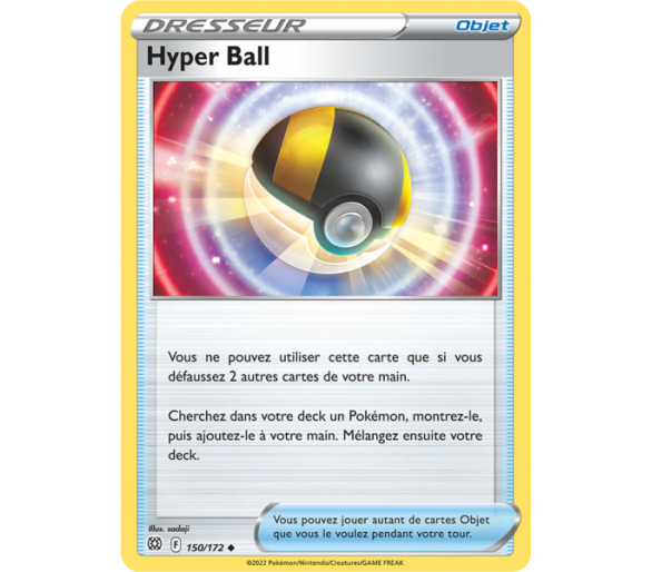Hyper Ball 150/172- Carte Objet Peu Commune - Épée et Bouclier - Stars Étincelantes
