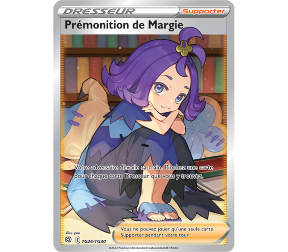 Prémonition de Margie TG24/TG30 - Carte Ultra Rare Full Art - Galerie des Dresseur - Stars Étincelantes