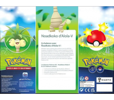 Coffret Noadkoko d'Alola-V - Épée et Bouclier 10.5 - Pokémon GO