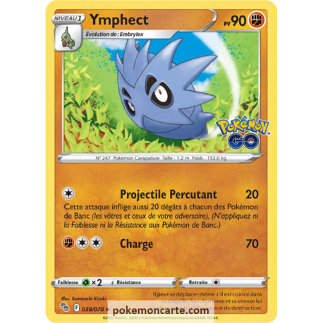 Ymphect Pv 90 - 038/078 - Carte Peu Commune - Épée et Bouclier - Pokémon GO