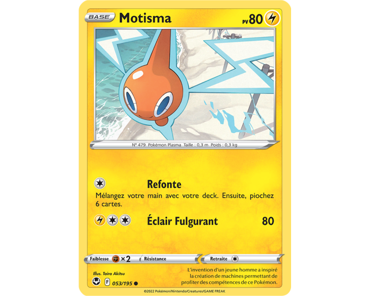 Motisma Pv 80 053/195 - Carte Commune - Épée et Bouclier - Tempête Argentée